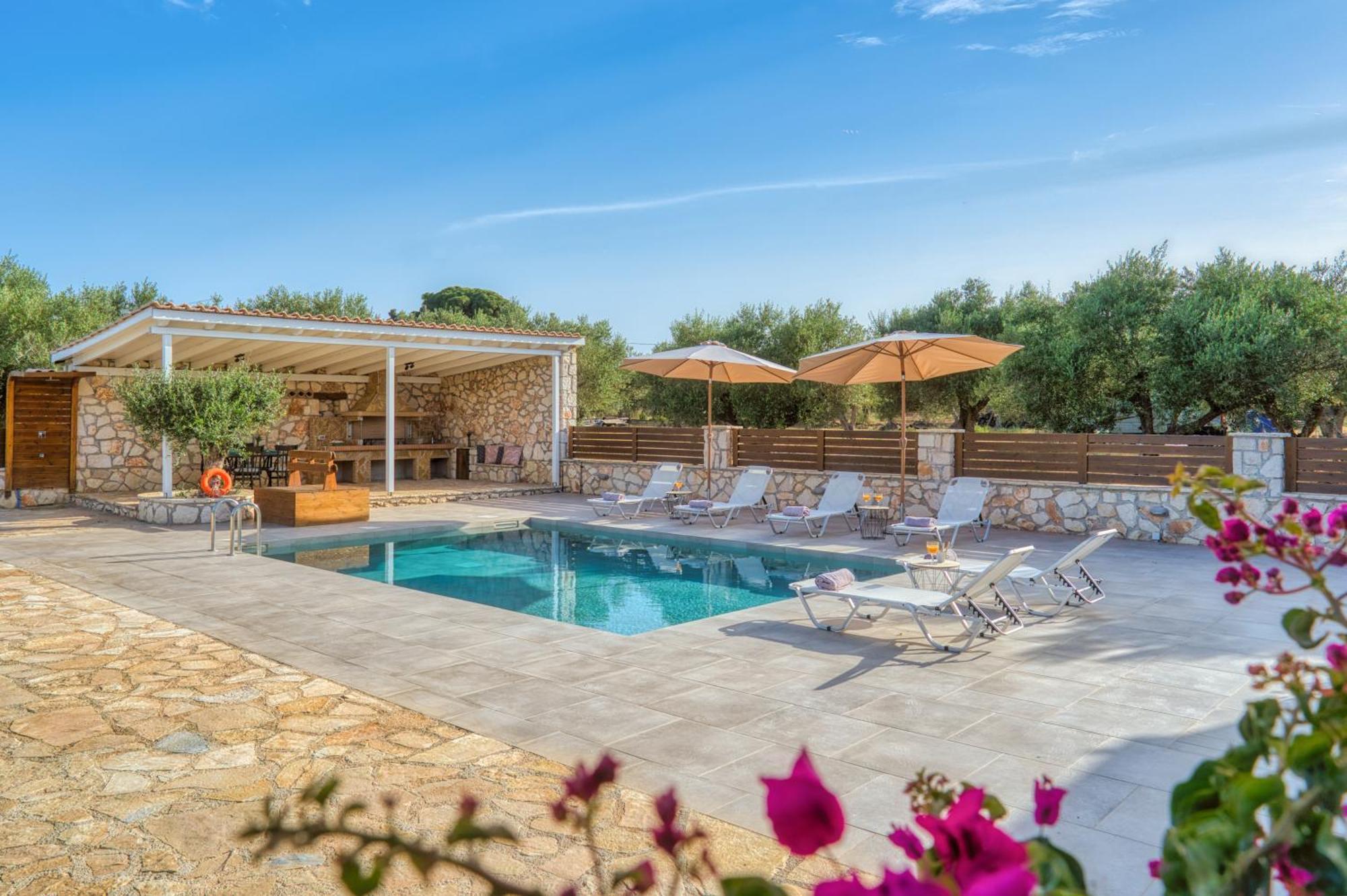 Astarte Villas - Astra Private Villas With Pool Vasilikí Eksteriør bilde